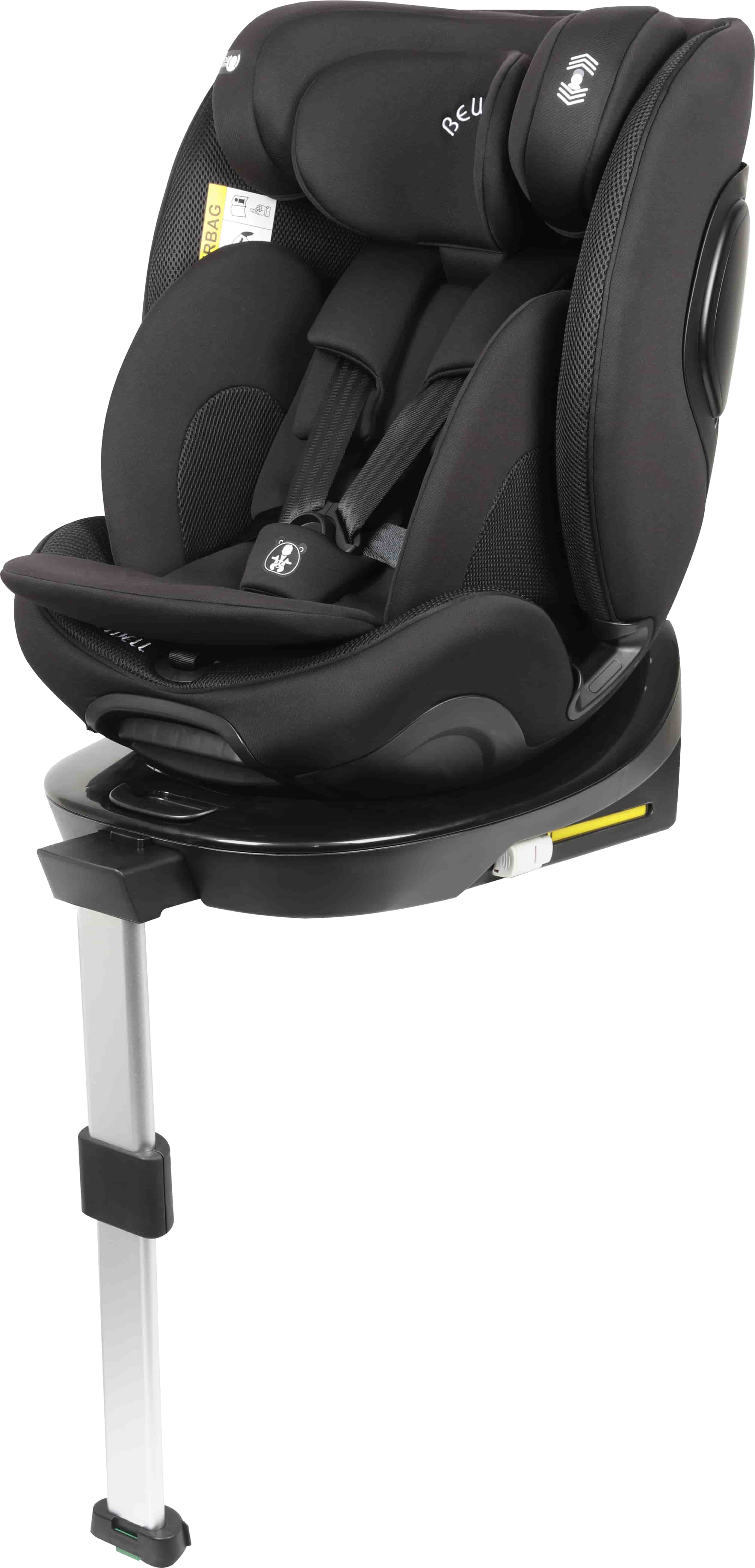 Asiento de seguridad infantil para coche ISOFIX y pata de apoyo para bebé 40-150 cm